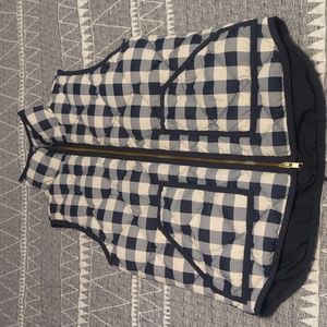 J Crew Checked Vest, Size XS